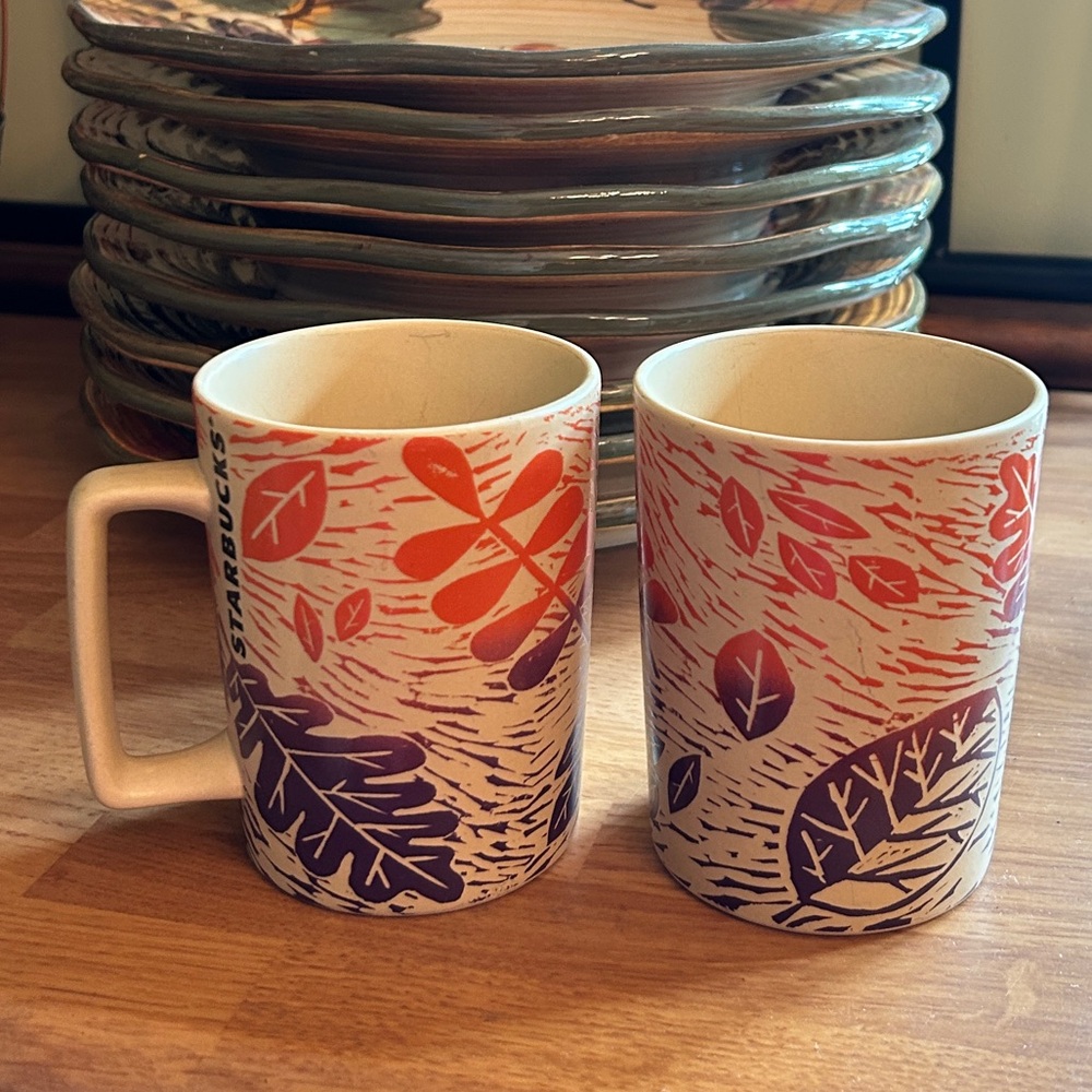 Starbucks set of 2 coffee mugs, 2017 edition